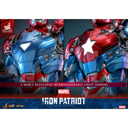 Marvel Iron Patriot Diecast EXCLUSIVE Figurine Échelle 1:6 Hot Toys CMS021D68 913805