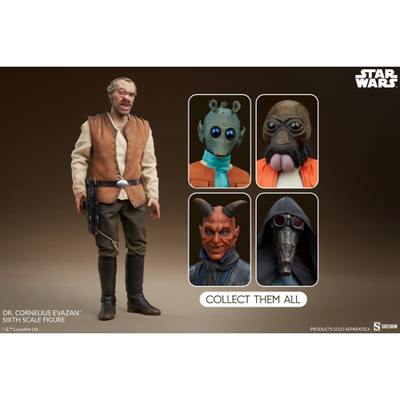 Star Wars Docteur Cornelius Evazan Figurine Échelle 1:6 Sideshow Collectibles 100486