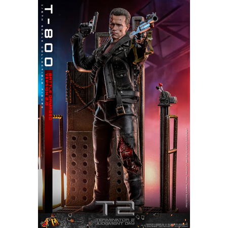 Terminator 2: Judgment Day T-800 (Battle Damaged Version 2_0) 1:6 Scale Figure Hot Toys DX46 913791