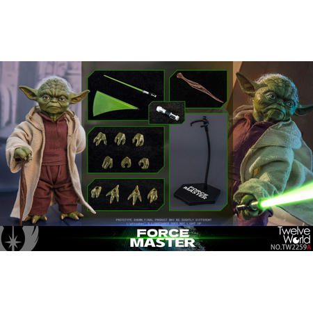 Star Wars L'Attaque des Clones Yoda Figurine Échelle 1:6 Twelve World TW2259B