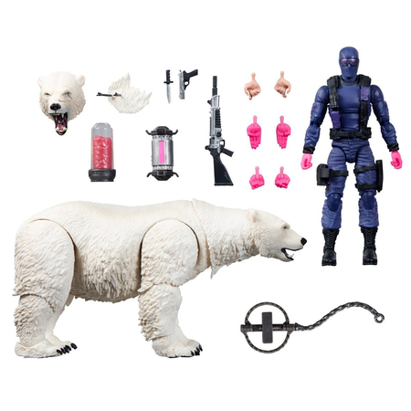 GI Joe Classified Series Snake Eyes 6-Inch Action Figure with Polar Bear Hasbro #161 G0850