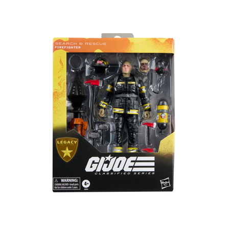 GI Joe Classified Series Legacy Collection - Search & Rescue Firefighter 6-inch scale action figure Hasbro G0964