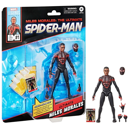 Marvel Legends Ultimate Spider-Man Miles Morales Comics-Inspired Figurine Échelle 6 pouces Hasbro G1591