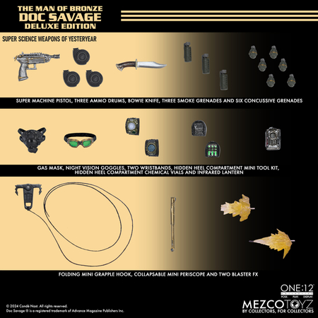 One:12 Collective Doc Savage - Deluxe Edition Action Figure Mezco Toyz 77712