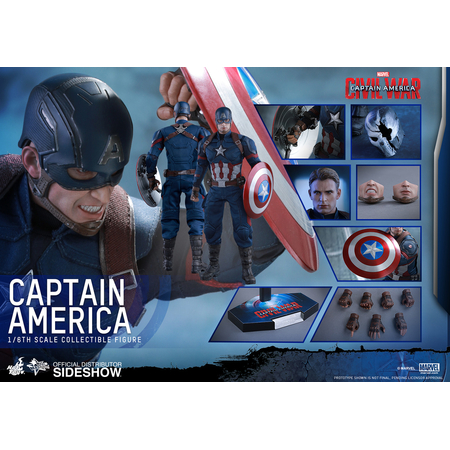 Marvel Captain America: Civil War Figurine à l'échelle 1:6 Hot Toys MMS350 (902657)