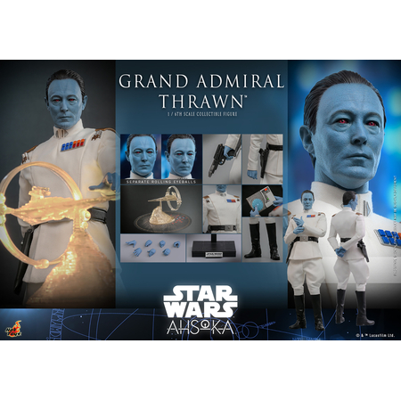 Star Wars Grand Admiral Thrawn Figurine Échelle 1:6 Hot Toys 912849 TMS116