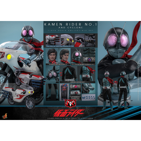 Kamen Rider No. 1 et Cyclone - Figurine et Véhicule Échelle 1:6 Hot Toys TMS148 9141843
