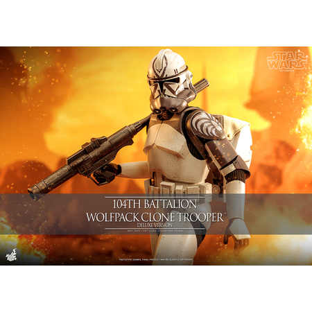 Star Wars: La Guerre des Clones 104th Battalion Wolfpack Clone Trooper (Version de Luxe) Figurine Échelle 1:6 Hot Toys TMS143 9140662
