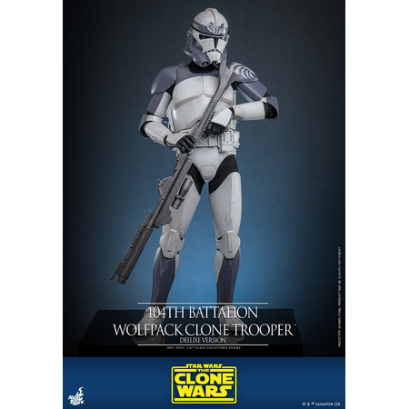 Star Wars: La Guerre des Clones 104th Battalion Wolfpack Clone Trooper (Version de Luxe) Figurine Échelle 1:6 Hot Toys TMS143 9140662