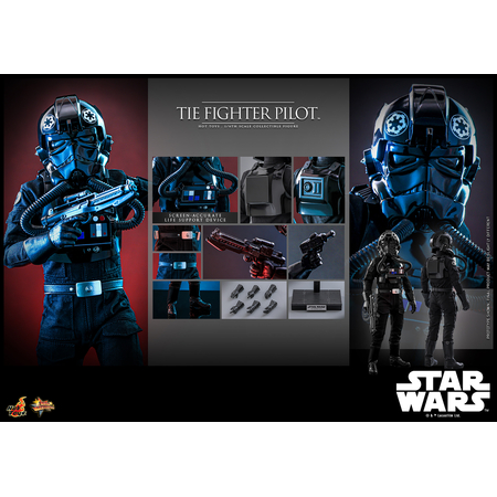 Star Wars TIE fighter Pilot (Star Wars: Épisode IV Un Nouvel Espoir) Figurine Échelle 1:6 Hot Toys MMS798 914268