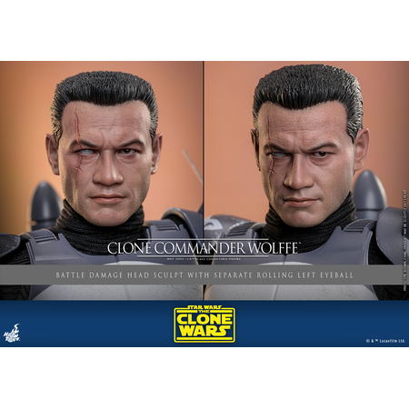 Star Wars: The Clone Wars Clone Commander Wolffe 1:6 Scale Figure Hot Toys TMS141 914065