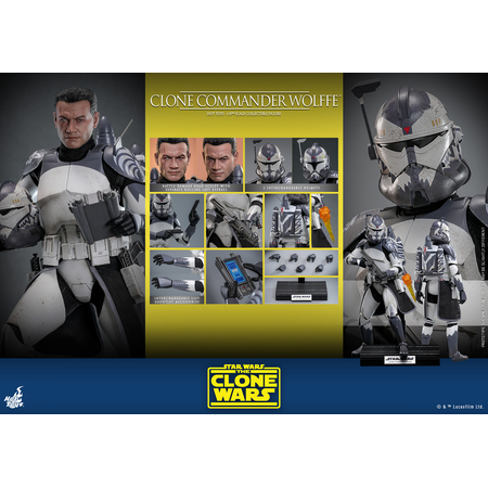 Star Wars: La Guerre des Clones Commander Wolffe Figurine Échelle 1:6 Hot Toys TMS141 914065