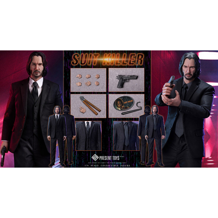 John W. Suit Killer Figurine Échelle 1:6 Present Toys PST-SP61