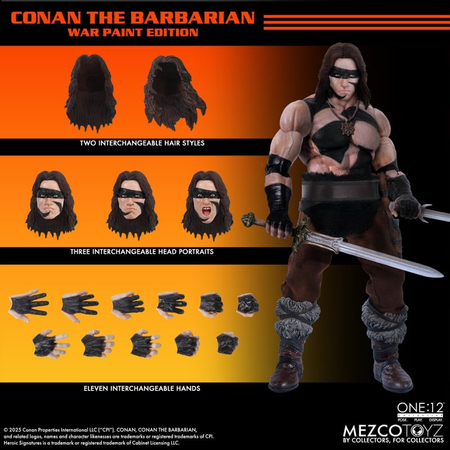 One:12 Collective Conan Le Barbare (1982): Édition Peinture de Guerre Figurine Mezco Toyz 76808