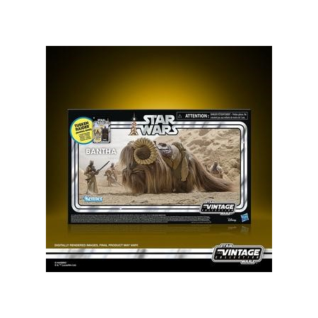 Star Wars The Vintage Collection Bantha & Tusken Raider (A New Hope) 2-Pack 3,75-inch scale action figures Hasbro G1300