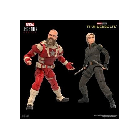 Marvel Legends Thunderbolts Yelena Belova et Red Guardian Ensemble de 2 Figurines Échelle 6 pouces Hasbro G1830