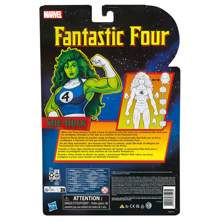 Marvel Legends Series Fantastic Four Retro She-Hulk 6-Inch Action Figure Hasbro G0630