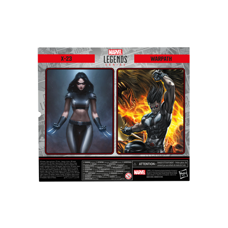 Marvel Legends Series X-Force X-23 & Warpath 6-inch scale action figures Hasbro G0604