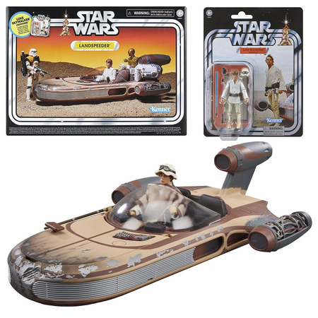 Star Wars The Vintage Collection 3,75-Inch Scale Landspeeder & Luke Skywalker (Tatooine) Vehicle Hasbro G0673