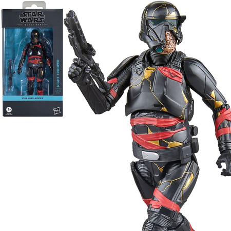 Star Wars The Black Series (Ahsoka) Night Trooper 6-Inch Action Figure Hasbro #17 G1558