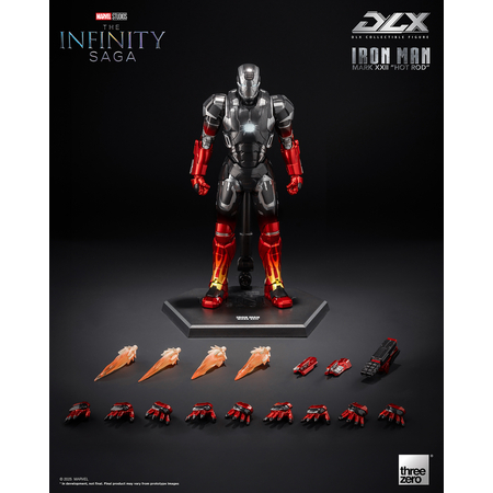 Marvel DLX Iron Man Mark 22 “Hot Rod” Action Figure Threezero 3Z09450W0 914365