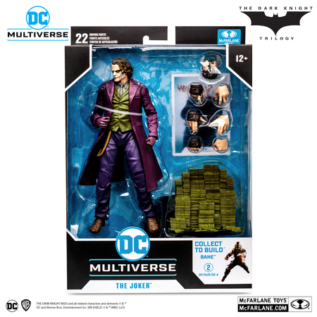 DC Multiverse Le Chevalier Noir Le Joker (collect to build Bane) Figurine 7 pouces McFarlane