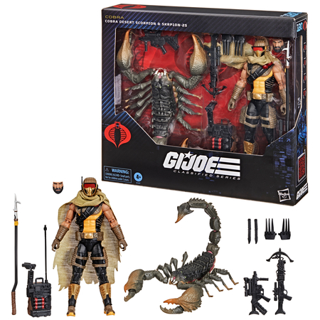 GI Joe Classified Series Deluxe Cobra Desert Scorpion & SKRP10N-25 6-Inch Action Figures Hasbro #180 G1227