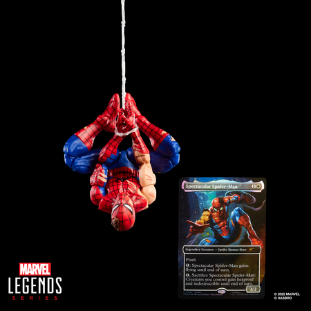 Marvel Legends Series Magic: The Gathering Battle-Damaged Spider-Man 6-inch action figure Hasbro G0638