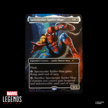 Marvel Legends Series Magic: The Gathering Battle-Damaged Spider-Man 6-inch action figure Hasbro G0638