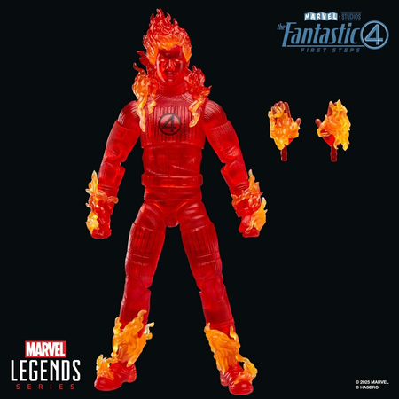 Marvel Legends Series The Fantastic Four: First Steps Human Torch 6-Inch Action Figure Hasbro G0803
