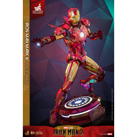 Marvel Iron Man Mark IV (Armure Fractale) DIECAST Figurine Échelle 1:6 Hot Toys MMS792D70 914200
