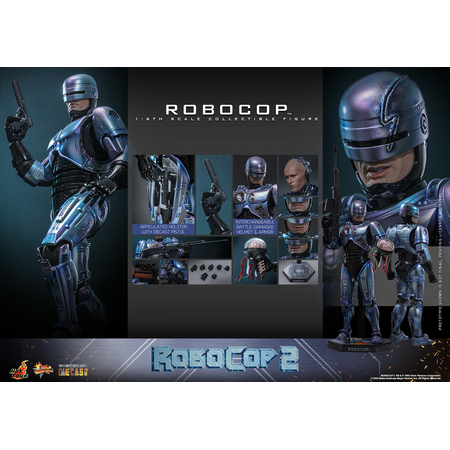 RoboCop 2 - RoboCop 1:6 Scale Diecast Figure Hot Toys 914713 MMS827D74B