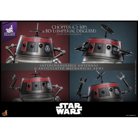 Star Wars Chopper (C1-10P) and BD-1 (Imperial Disguise) 1:6 Scale Figures Hot Toys TMS152 914287