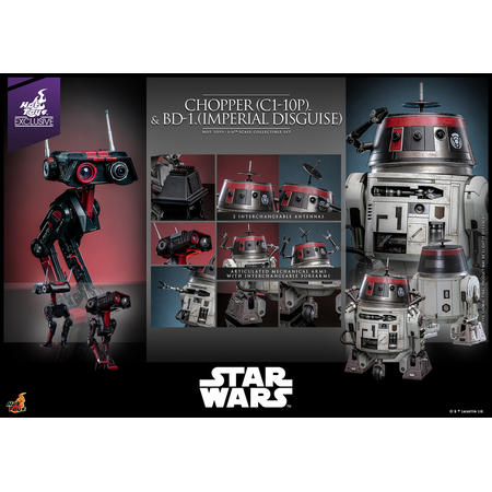 Star Wars Chopper (C1-10P) and BD-1 (Imperial Disguise) 1:6 Scale Figures Hot Toys TMS152 914287