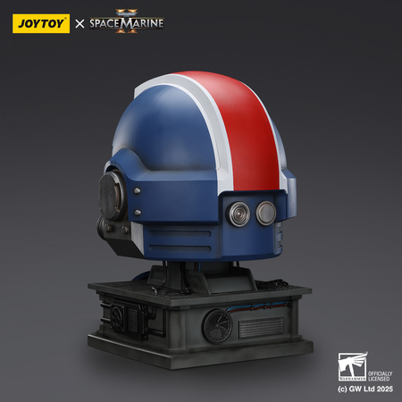 Warhammer 40K Ultramarines Lieutenant Titus MKX Helmet & Display 1:1 Scale Stand Prop Replica Joytoy JT01697 914721