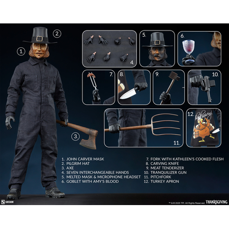 Thanksgiving John Carver Figurine Échelle 1:6 Sideshow Collectibles 100503