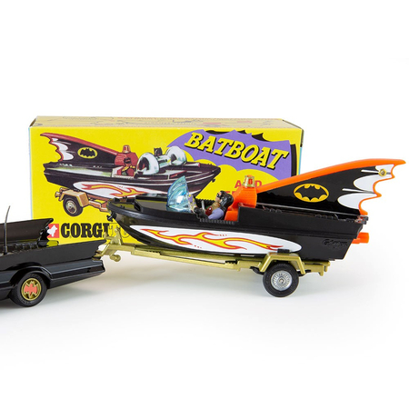 DC Bat Boat et Remorque Échelle 1:50 Diecast Corgi Toys Replica (107)