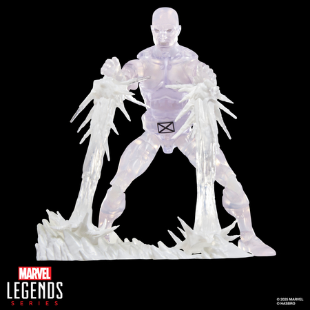 Marvel Legends Series Secret Wars Ice Man X-Men Retro 6-Inch Action Figure with Lenticular Shield Hasbro G0592