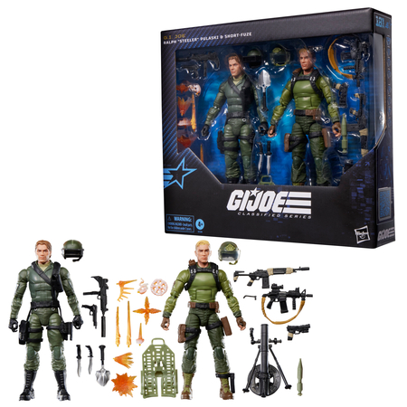 GI Joe Classified Series Ralph “Steeler” Pulaski & Short-Fuze 6-inch Action Figure Set Hasbro #181 G1230