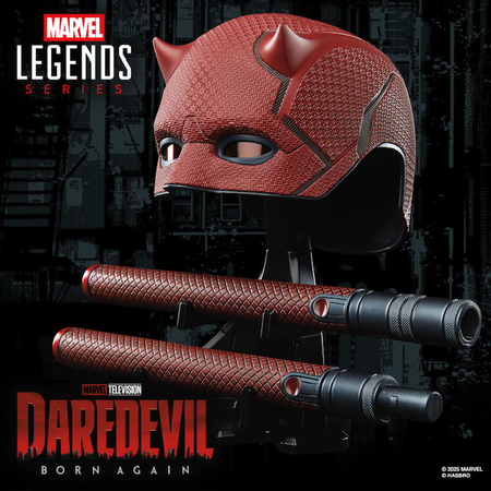 Marvel Legends Series Daredevil: Born Again Premium Roleplay Mask and Billy Club Hasbro G1598