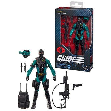 GI Joe Classified Series Cobra Night-Viper 6-inch scale action figure Hasbro #187 NEW YORK COMICCON G2273
