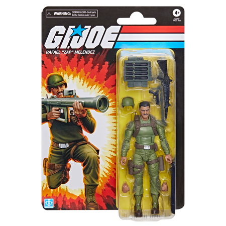 GI Joe Classified Series Retro Cardback Rafael “Zap” Melendez 6-inch Action Figure Hasbro G2292