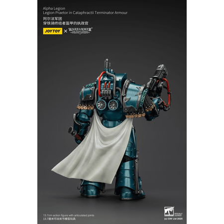 Warhammer 40K Alpha Legion Legion Praetor in Cataphractii Terminator Armour 1:18 Scale Action Figure Joytoy JT01260