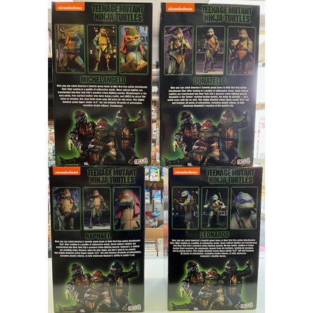 Teenage Mutant Ninja Turtles TMNT Le Film (1990) Ensemble de 4 Figurines Échelle 1:4 (Michelangelo, Donatello, Raphael, Leonardo) NECA Teenage Mutant Ninja Turtles TMNT Le Film (1990) Ensemble de 4 Figurines Échelle 1:4 (Michelangelo, Donatello, Raphael, Leonardo) NECA