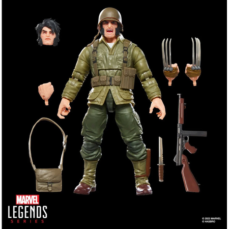 Marvel Legends Series BAF Executioner Wolverine (WWII Logan) X-Men Comics Figurine 6 pouces Hasbro G0820