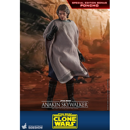 Star Wars: The Clone Wars Anakin Skywalker EXCLUSIVE 1:6 Scale Figure by Hot Toys 9067121 TMS019 PRODUCT OPEN AND EXPOSED