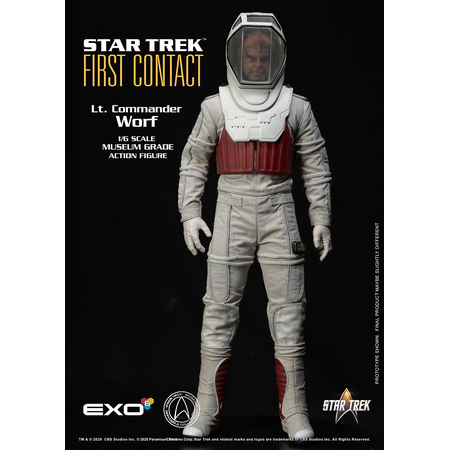 Star Trek: Premier Contact Lt Commander Worf en Combinaison EVA Figurine Échelle 1:6 EXO-6 (EXO-01-045) 915002