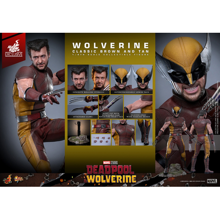 Marvel Wolverine (Classic Brown and Tan) 1:6 Scale Collectible Figure Hot Toys MMS831 914849