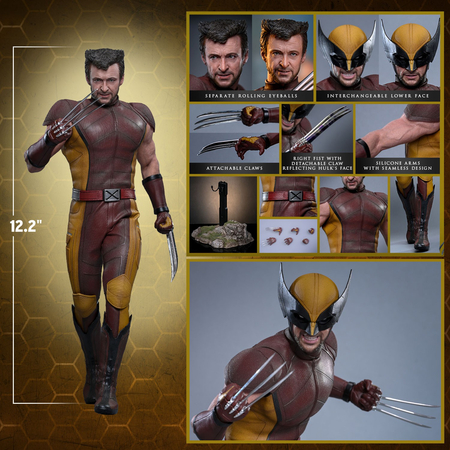 Marvel Wolverine (Classic Brown and Tan) 1:6 Scale Collectible Figure Hot Toys MMS831 914849