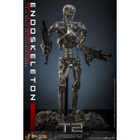 Terminator 2: Le Jugement Dernier Endosquelette (Version Endommagée par la Bataille) Diecast Figurine Échelle 1:6 Hot Toys MMS840D77 914879